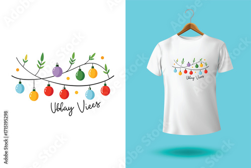 Merry Christmas new typography t shirt, Christmas t shirt design, tee print, t-shirt design, Christmas Joy. Poster and Mug Design.