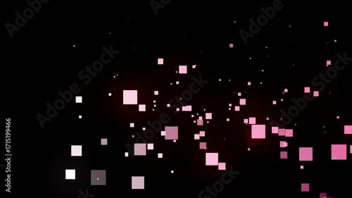 Particles, 4K, Gradation, Special Effects, Animation, Background, Materials, Nature, Motion, Simple, Effects, Fantastical, Video Footage, Space, Red, White, Black, Glow