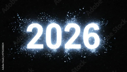 Wallpaper Mural 2026: A luminous display of the number 2026, illuminating the future. The vibrant, glowing numbers symbolize the promise of a new year, set against a backdrop that highlights their significance. Torontodigital.ca