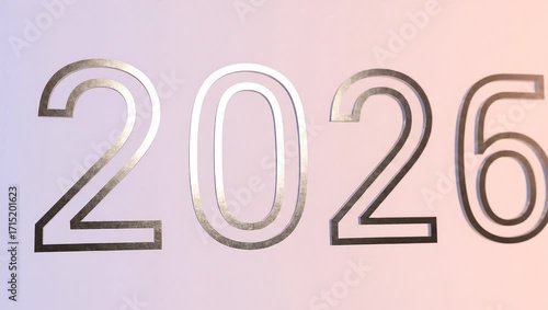 Wallpaper Mural Year 2026 in Focus: The digits 2026 boldly displayed against a vibrant background, capturing the essence of anticipation, future planning, and technological advancement. Torontodigital.ca