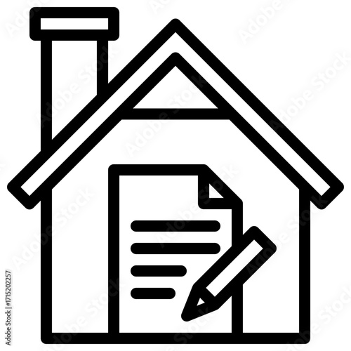Home Work Outline Icon