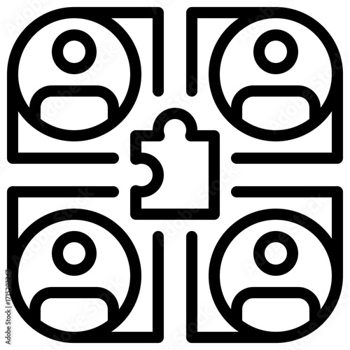 Group Project Outline Icon