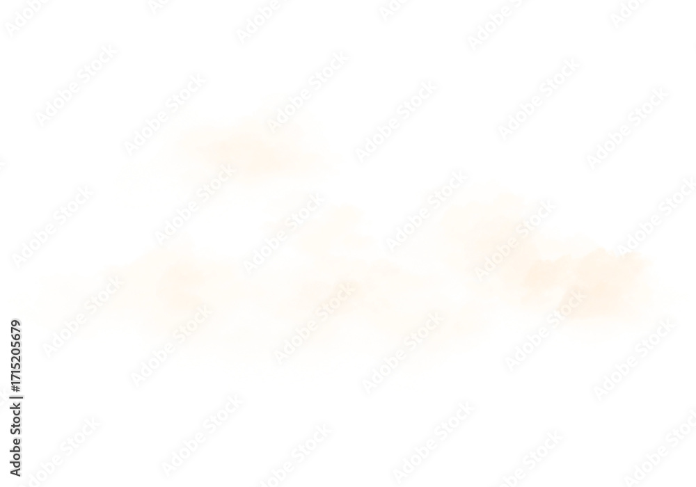 Fototapeta premium Fluffy Sunset Cloud Smoke Png Effect