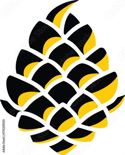 pine cone vector illustration on white background (1)_processed.eps