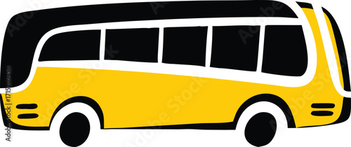bus flat vector on white background (1)_processed.eps