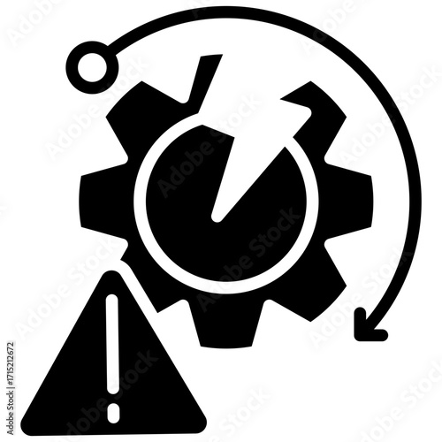 Process Failure glyph icon