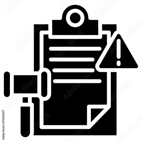 Compliance Risk glyph icon