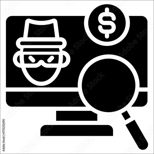 Fraud Detection glyph icon