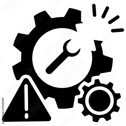 Business Disruption glyph icon