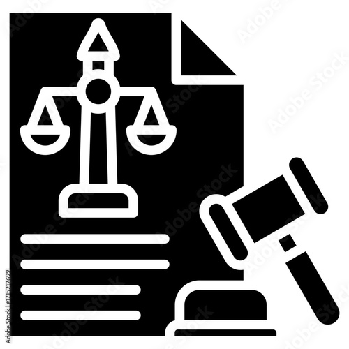 Legal Exposure glyph icon
