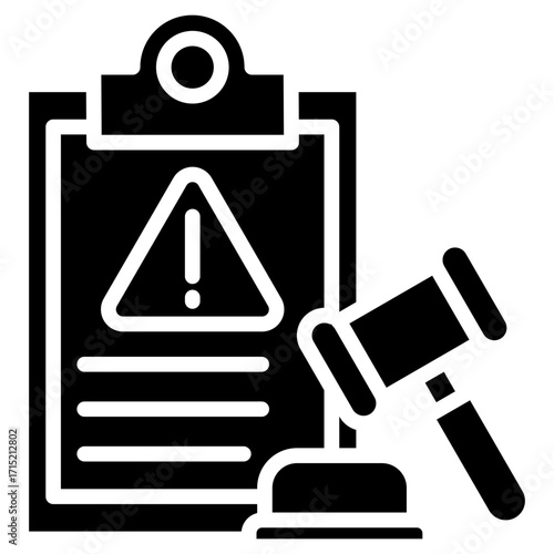 Regulatory Risk glyph icon
