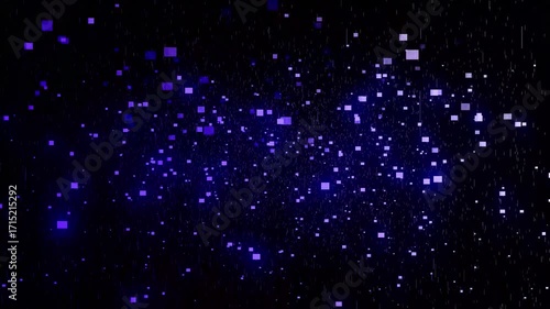 Particles, 4K, Gradation, Special Effects, Animation, Background, Materials, Nature, Motion, Simple, Effects, Fantastical, Video Footage, Space, Blue, Dark, Darkness, Dynamic