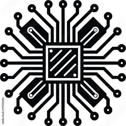circuit board vector illustration on white backgro_processed.eps