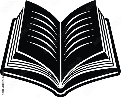 open book vector illustration on white background_processed.eps
