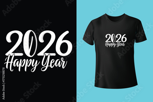 Merry Christmas and happy new year t shirt design ready for print