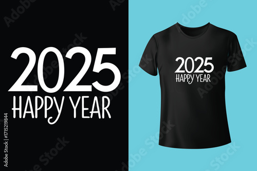 Merry Christmas and happy new year t shirt design ready for print