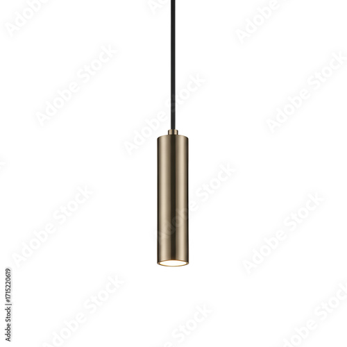 Wallpaper Mural Minimalist Cylinder Pendant Light Illuminates Dark Background with Subtle Glow, Interior Lighting Torontodigital.ca