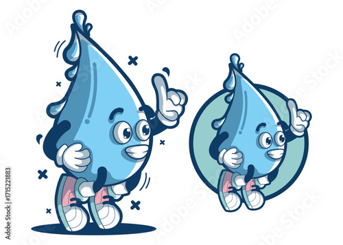 Water cartoon mascot characters