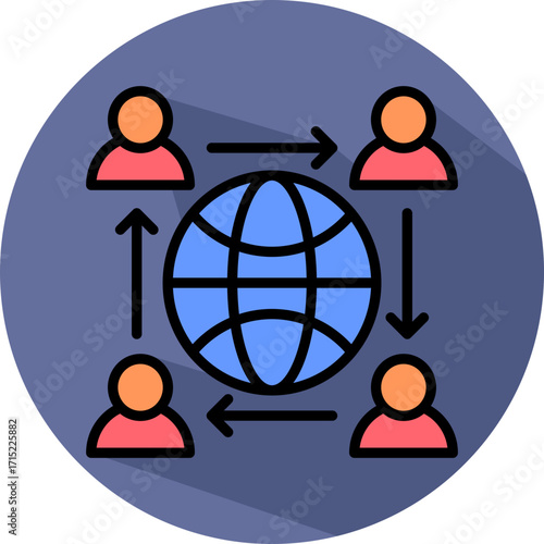 Cultural Transformation Isometric icon