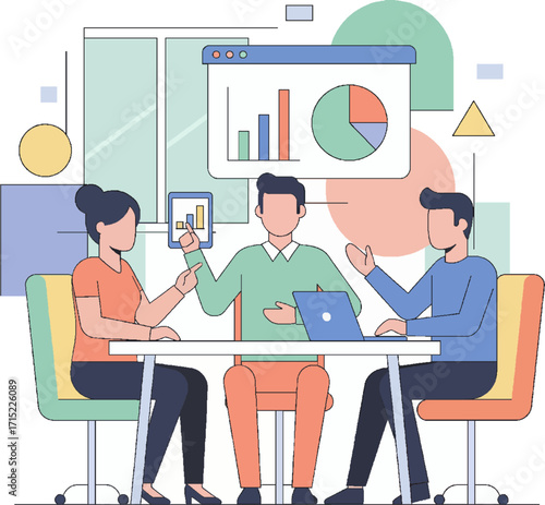 meeting worker vector