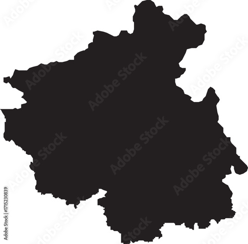 Altai Republic Russia Map Silhouette