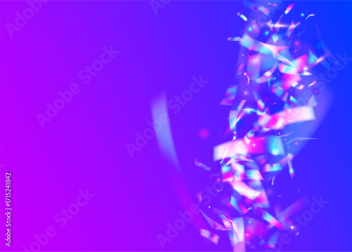Color Effect. Light Christmas Serpentine. Abstract Tinsel. Laser Element. Birthday Ribbon. Blue Glare Confetti. Digital Paper. 3d Burst. Pink Color Effect