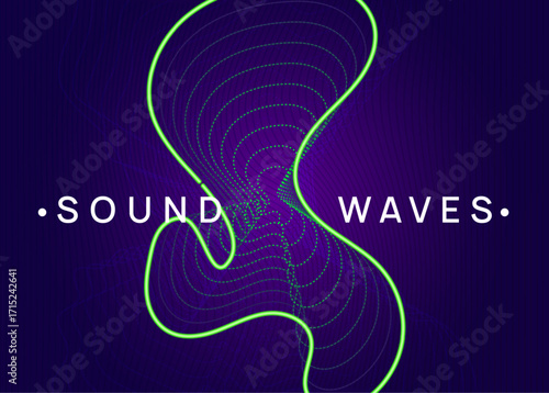 Dance Flyer. Concert Invite. Pink Music Background. Psychedelic Beat Invitation. Edm Trance Element. Night Club Banner. Blue Discotheque Set. Violet Dance Flyer