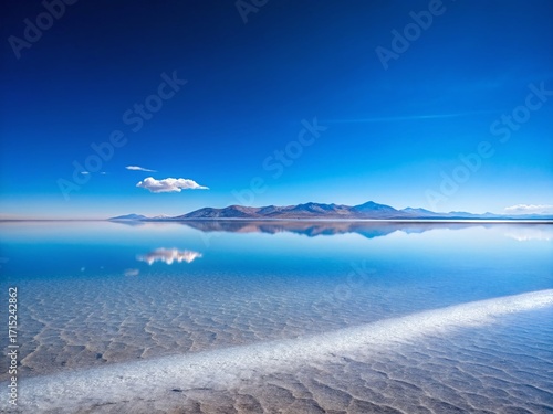 Serene Salt Flat Reflections: Peaceful Landscape Photography