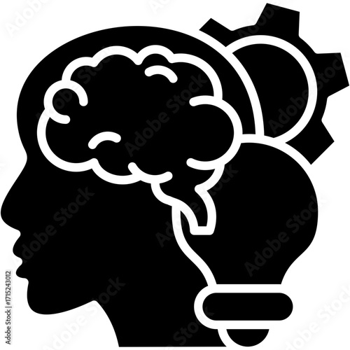 Critical Thinking glyph icon
