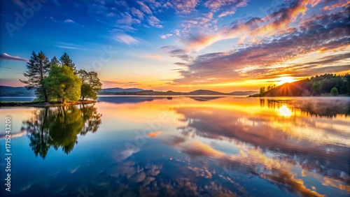 Wallpaper Mural Still Water, Deep Reflection: A Contemplative Image of Patience Torontodigital.ca