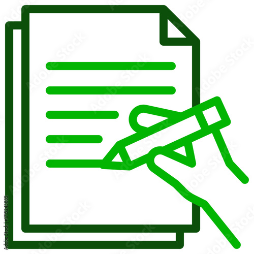 Write Two Color Icon