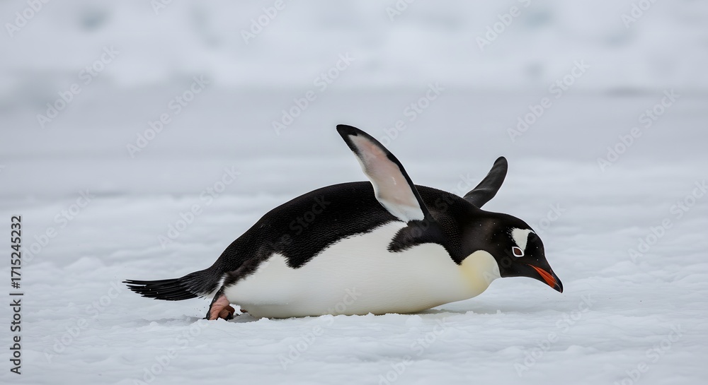 Obraz premium penguin on snow