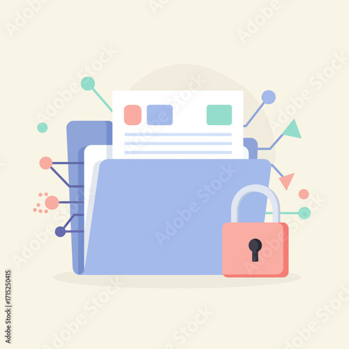 Secure Digital Folder Protecting Sensitive Information with Data Encryption and Privacy Measures