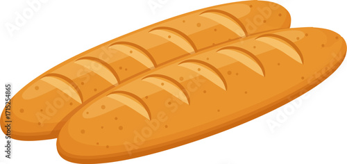 Simple Baguette Bread Icon
