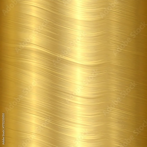 Gold metallic surface with wavy lines