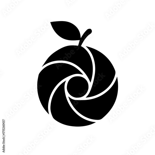 Orange Aperture Icon