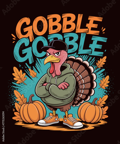 Cool Turkey outfit funny Thanksgiving design