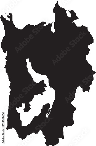 Krasnodar Krai of Russia Silhouette