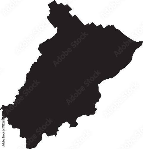  Perm Krai of Russia Map Silhouette