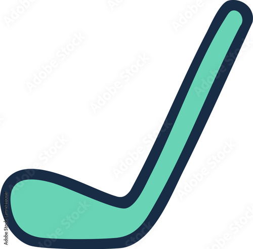 Simple Golf Club Icon Illustration.