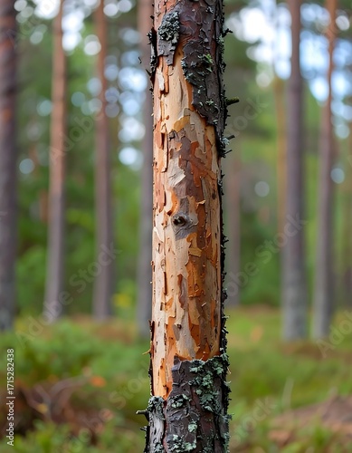 Close-up tree trunk in forest
