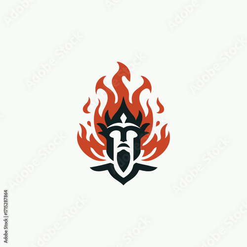 Fire god logo