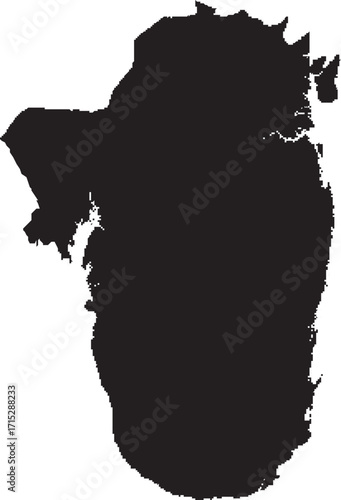 Murmansk Oblast of Russia Map Silhouette