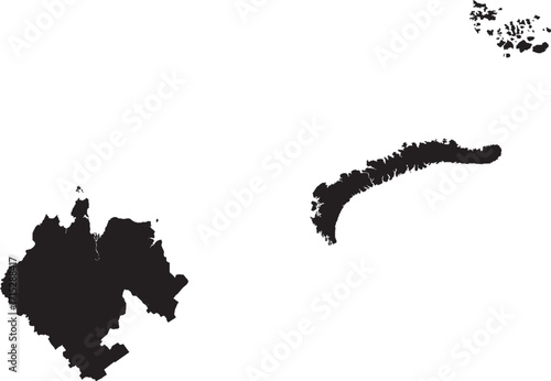 Arkhangelsk Oblast of Russia Map Silhouette
