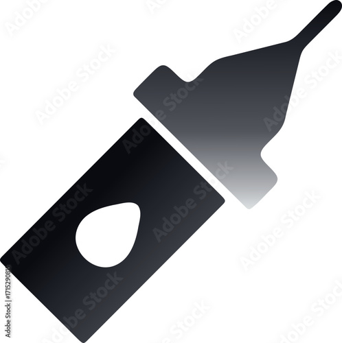 vector illustration of ink with abstract gradient background to different graphic design uses and impression