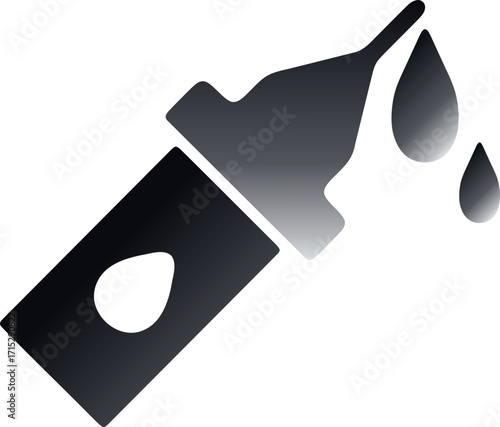 vector illustration of ink with abstract gradient background to different graphic design uses and impression