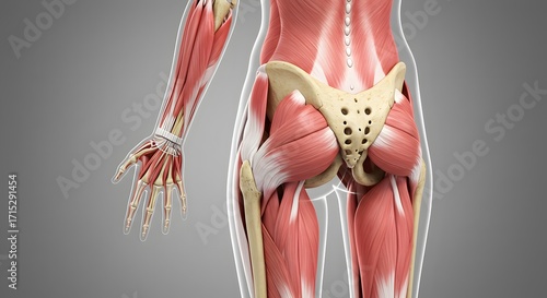 Human muscles and skeletal system