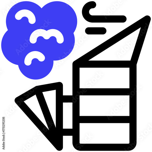 Bee Smoker Icon Beekeeping