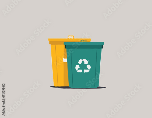 trash can vector illustration