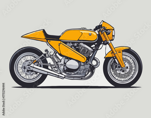 Cool motorcycle vector art for graphic design